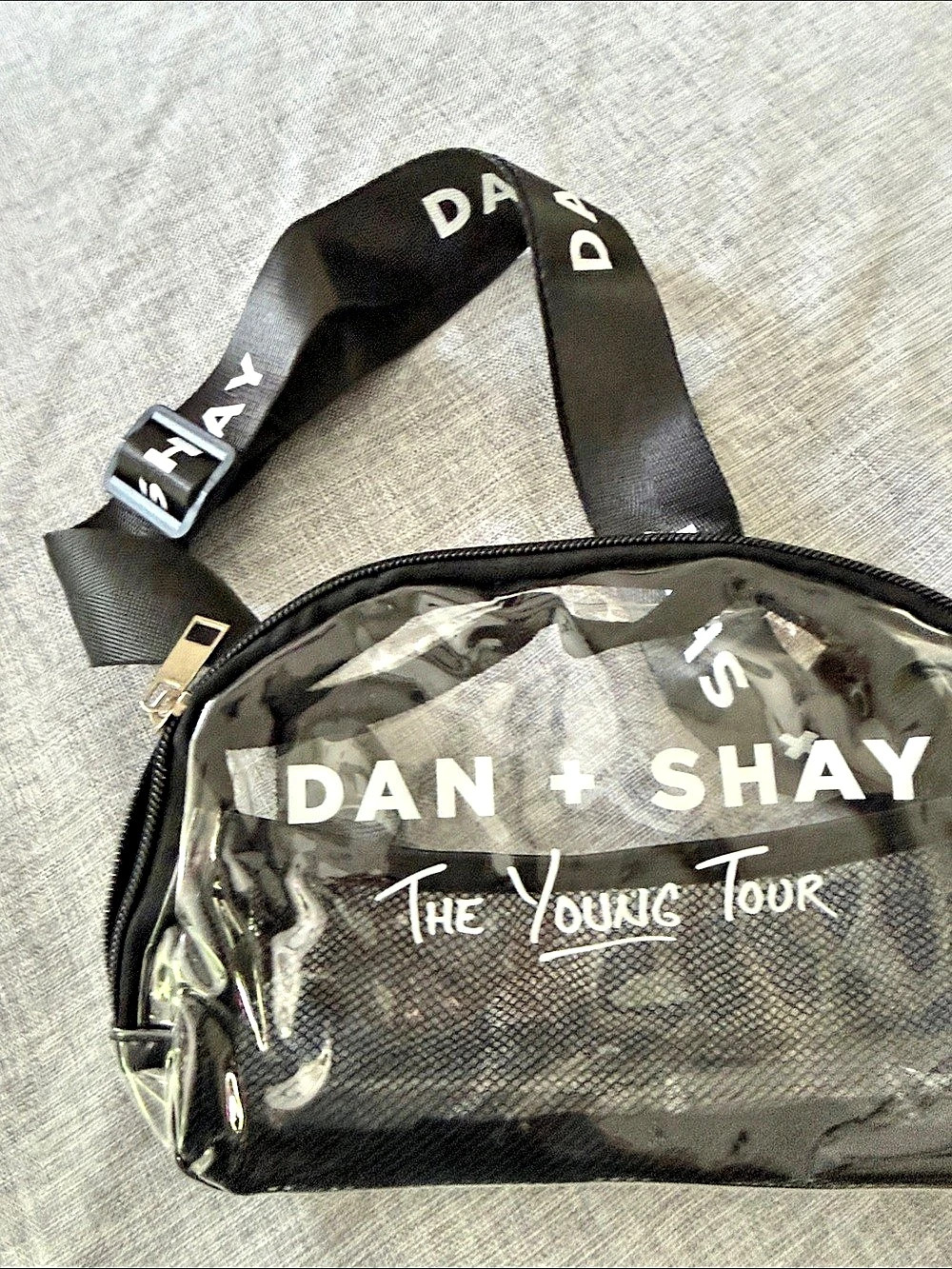 Dan + Shay The Young Tour Black/Clear 16Crossbody Bag